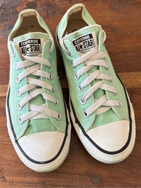 Converse Mint Green Low Top Sneakers